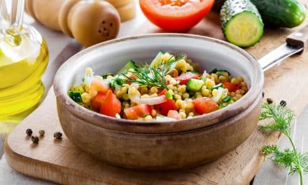 Ensalada de cuscús y pepino