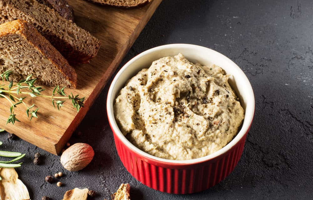 Paté de champiñones y semillas de girasol