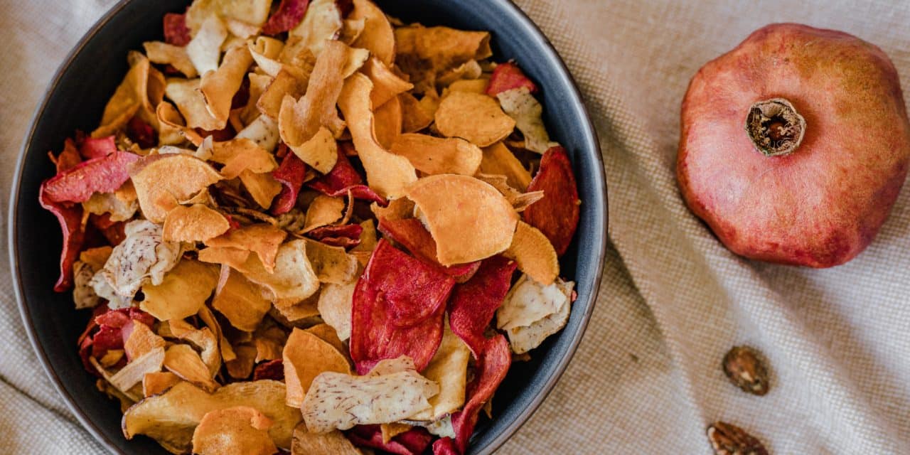 Chips de verduras al horno